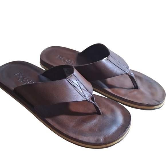 Bed Stu ROAN Leather Townfolk Mens size 10.5 Beach Casual Thong Comfort Sandals